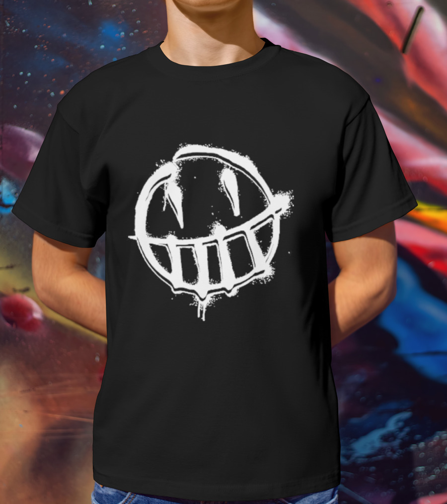 Spencers Online The Boys Graffiti Smiley Face T-Shirt