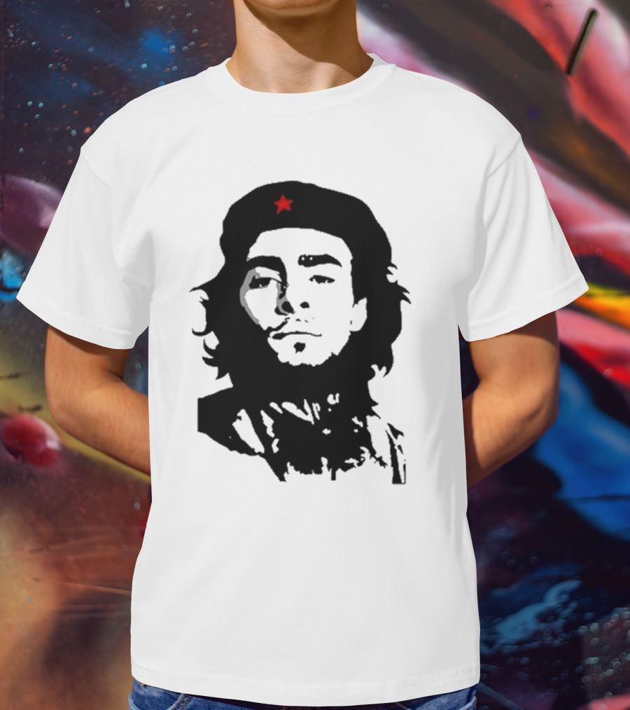 Luigi Mangione Che Guevara Iconic Red Star Beret Face T-Shirt