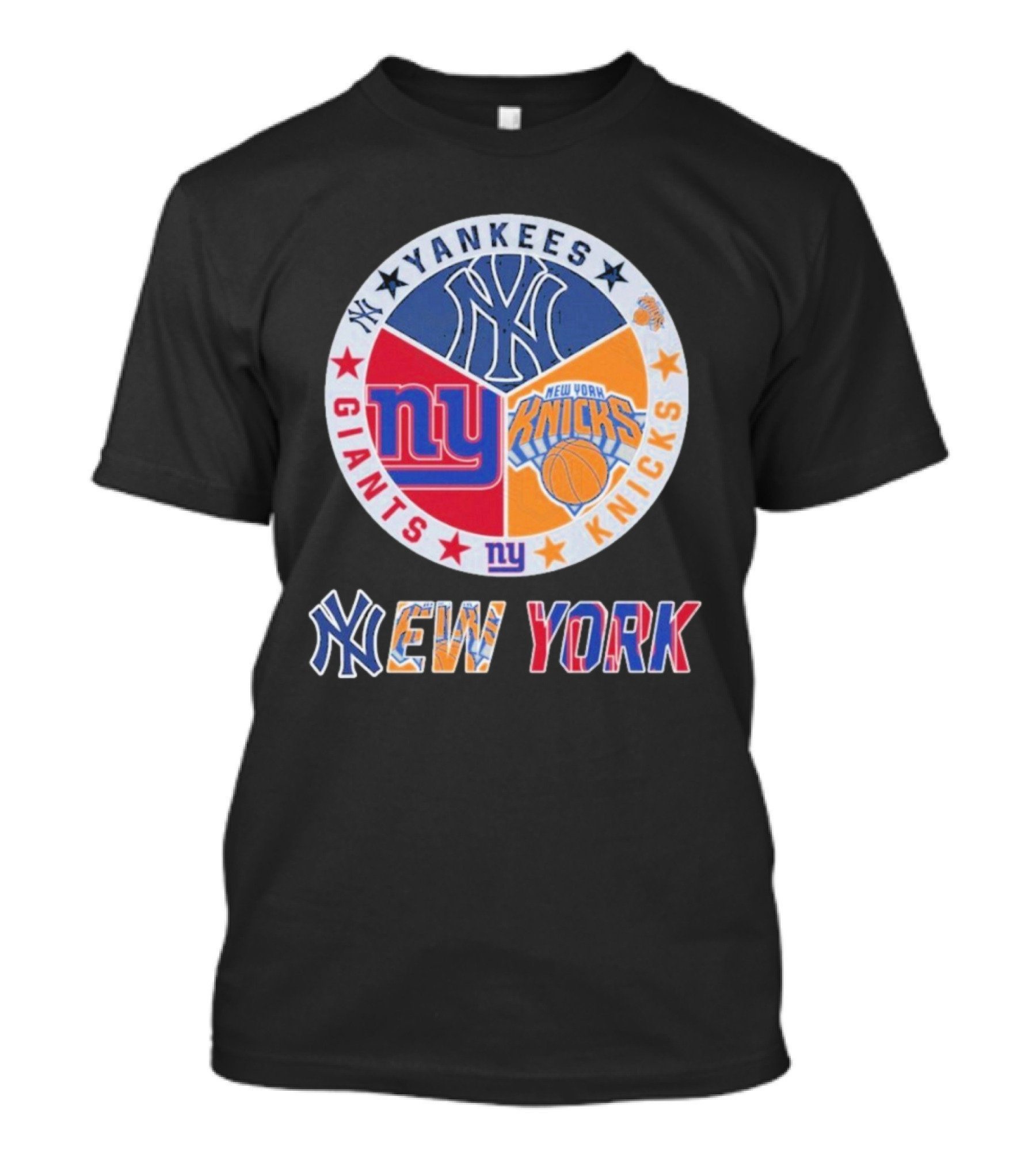 Yankees Giants Knicks New York Sports Teams T-Shirt