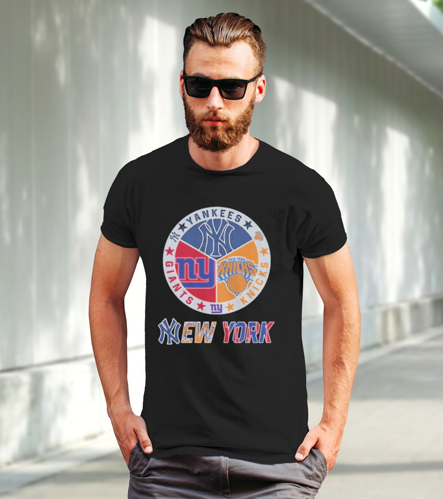 Yankees Giants Knicks New York Sports Teams T-Shirt