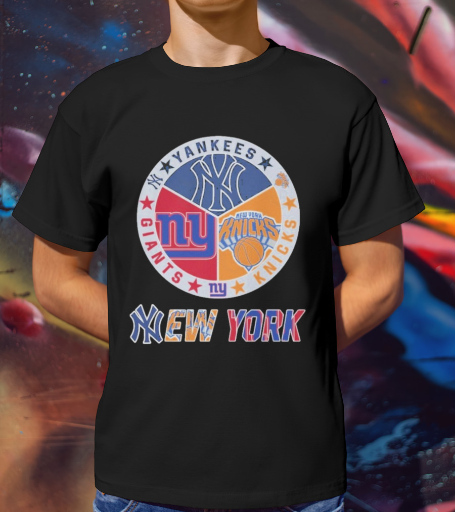 Yankees Giants Knicks New York Sports Teams T-Shirt