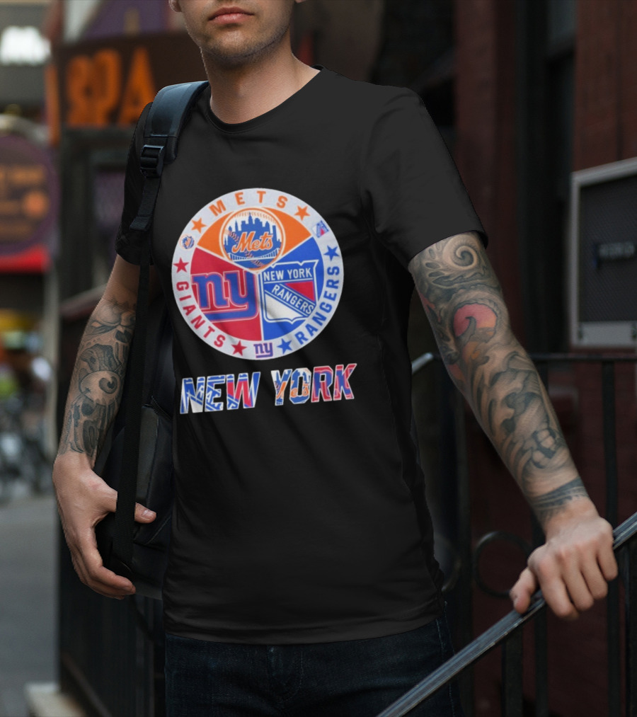 New York Mets Giants Rangers New York T-Shirt