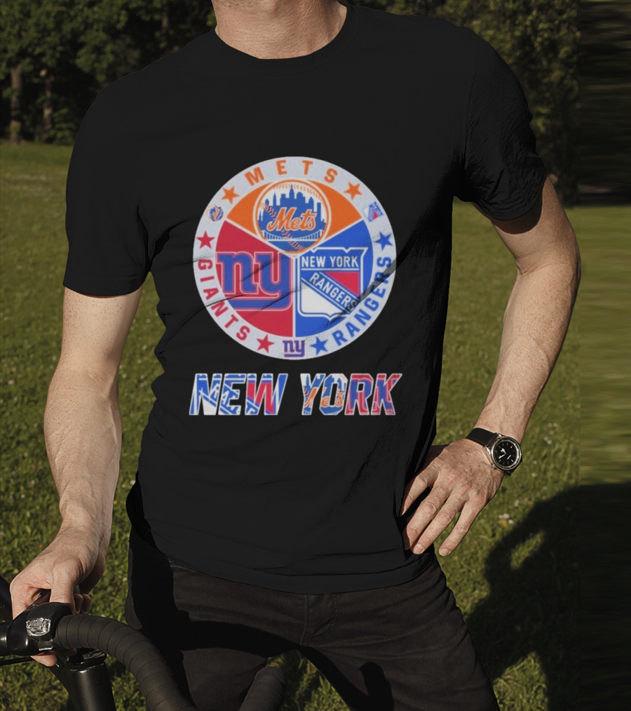 New York Mets Giants Rangers New York T-Shirt