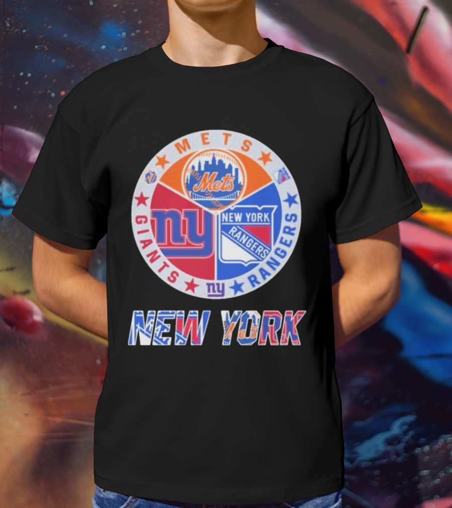 New York Mets Giants Rangers New York T-Shirt