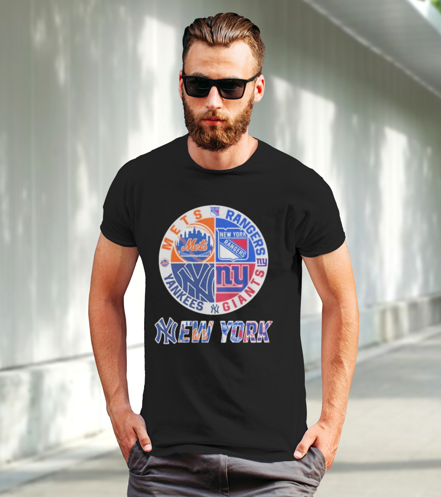 Mets Rangers Giants Yankees New York T-Shirt