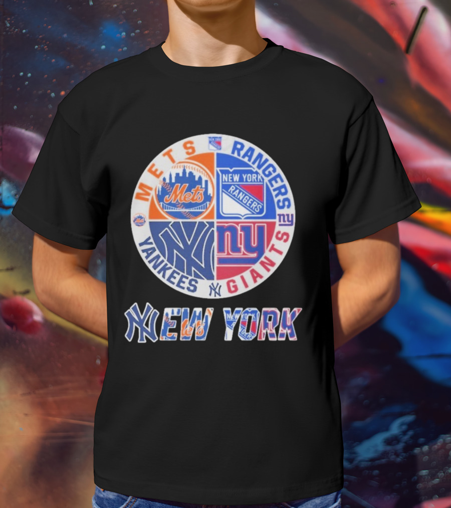 Mets Rangers Giants Yankees New York T-Shirt