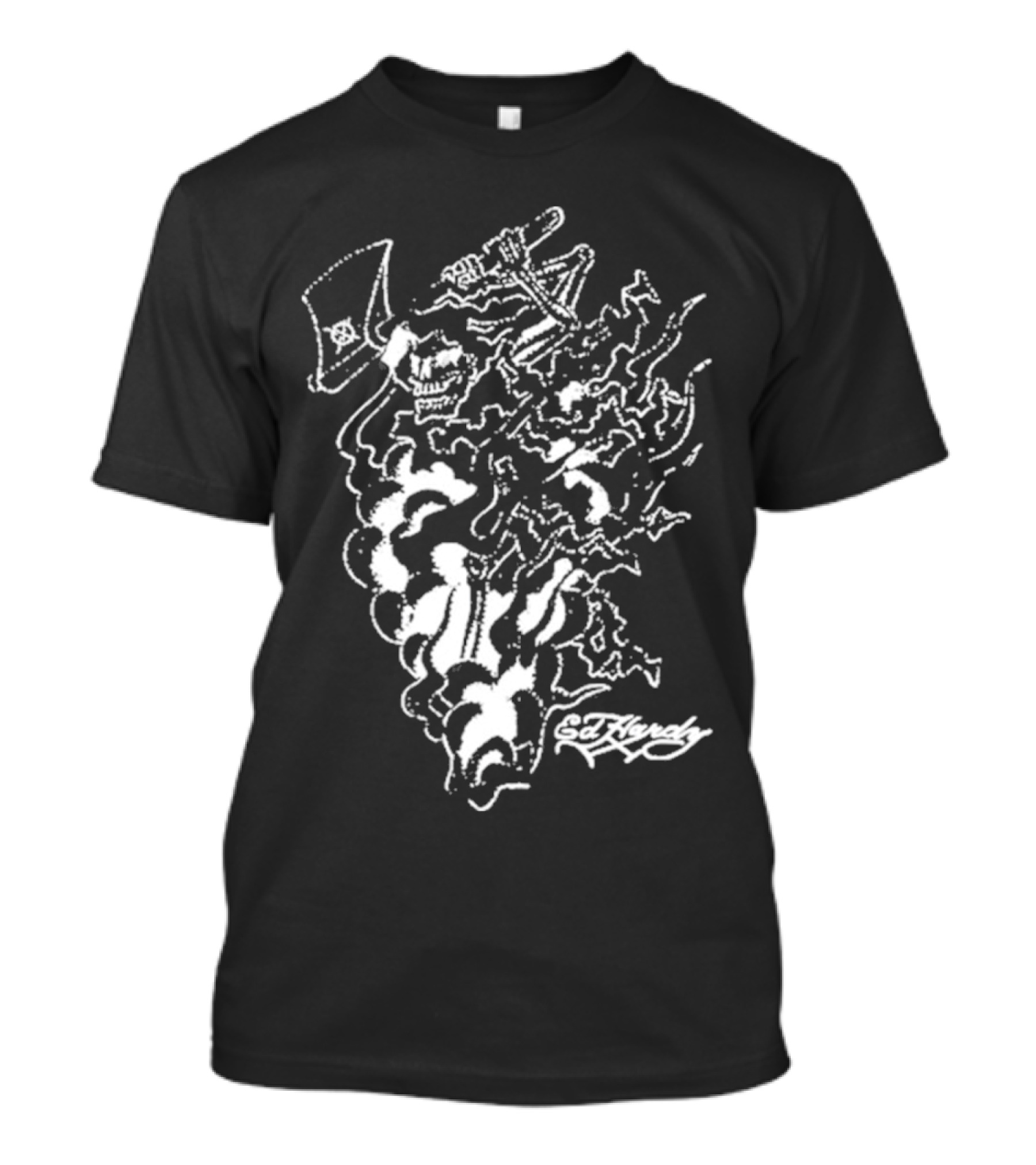 Ken Carson Cat Tiredy Axe Skull Black T-Shirt