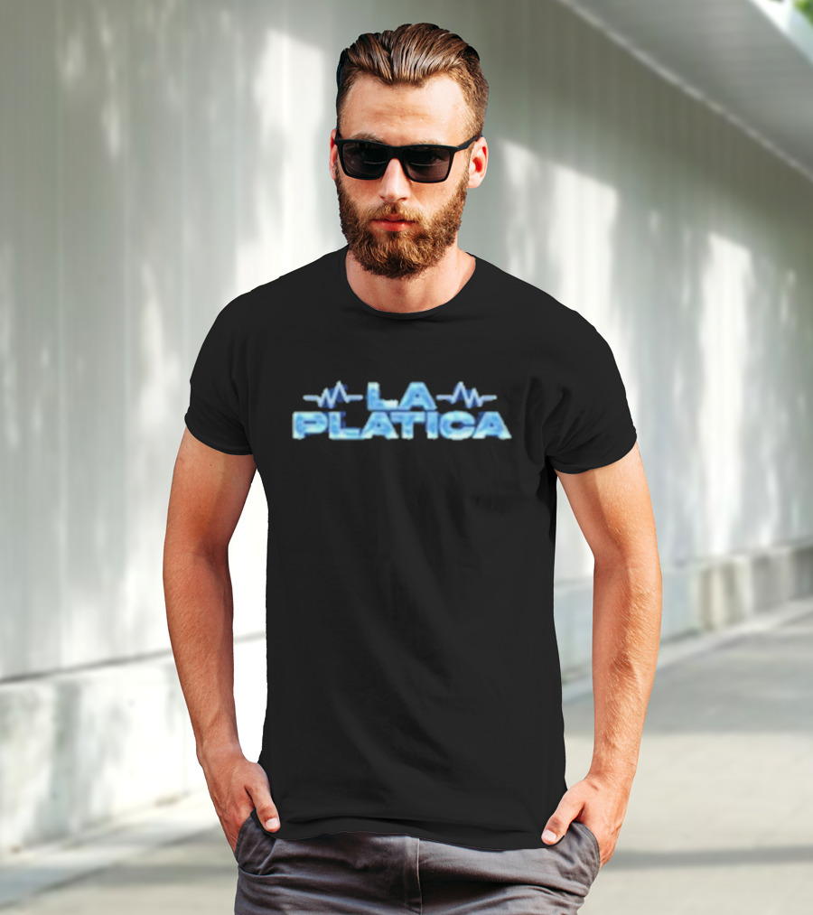 La Platica Podcast New Audio Wave T-Shirt