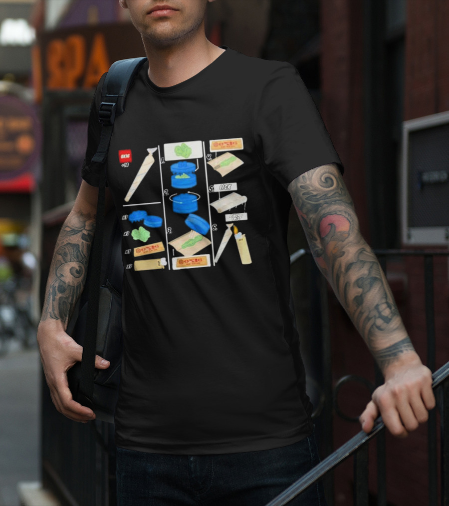 Ox16 Legolize Herb Grinder Rolling Instructions T-Shirt