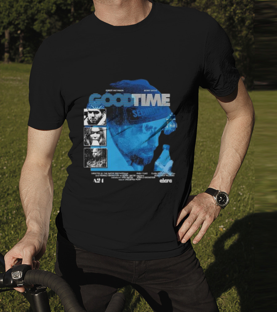 Robert Pattinson Benny Safdie Good Time A24 Elara Film T-Shirt