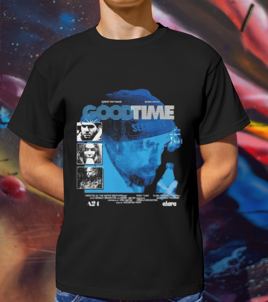 Robert Pattinson Benny Safdie Good Time A24 Elara Film T-Shirt