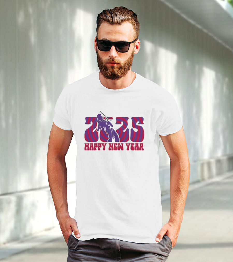 Jimi Hendrix 2025 Happy New Year T-Shirt