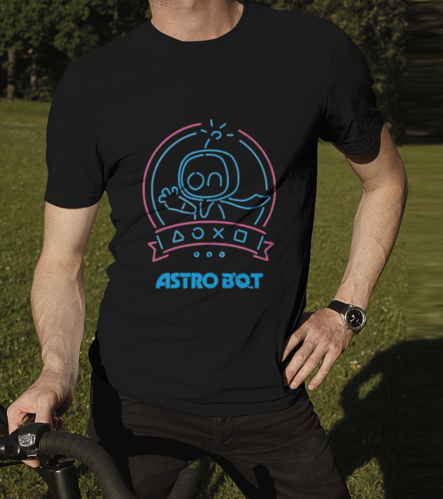 Astro Bot PlayStation Symbols Celebrating Game Of The Year T-Shirt
