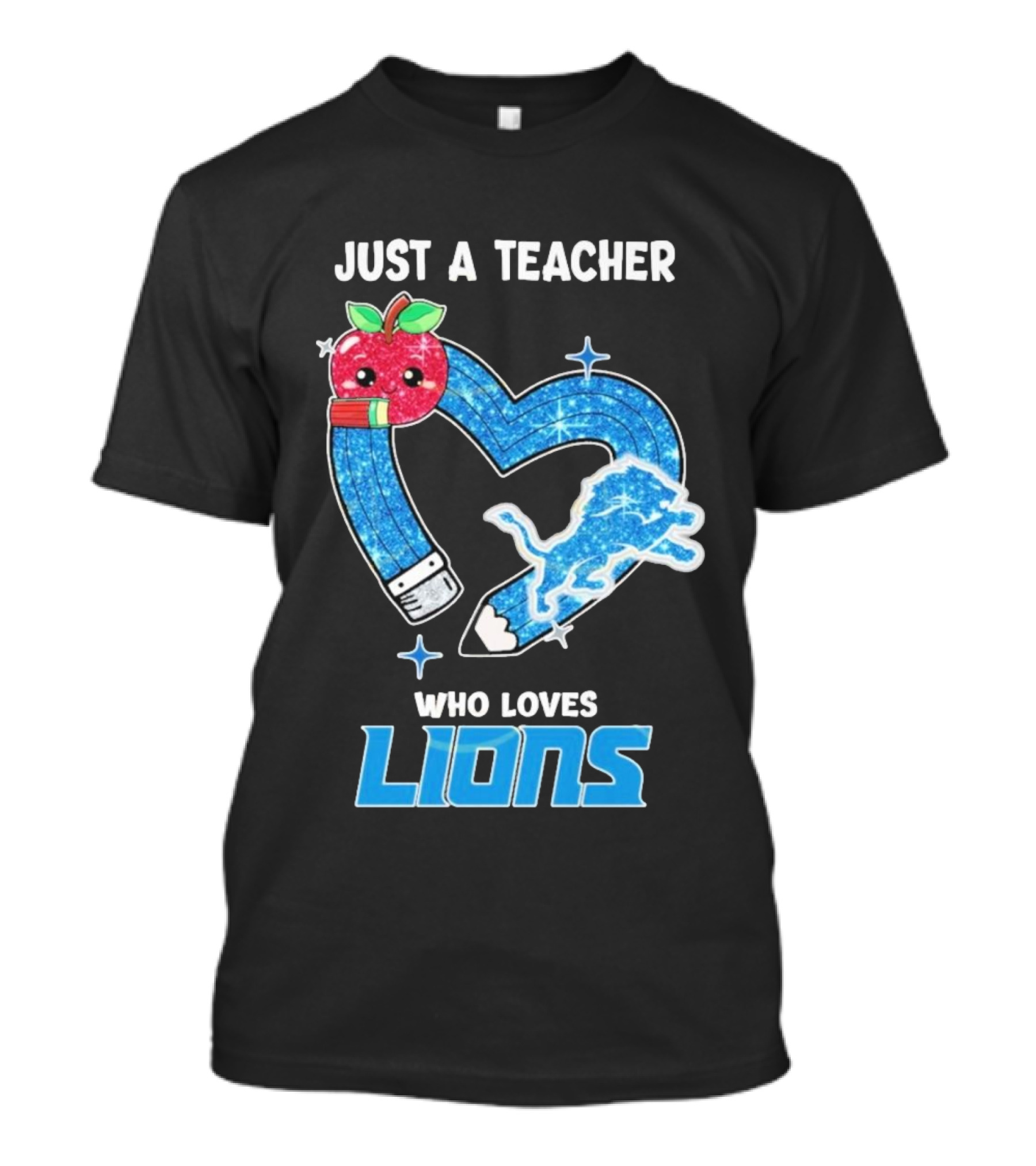 Just A Teacher Who Loves Detroit Lions T-Shirt