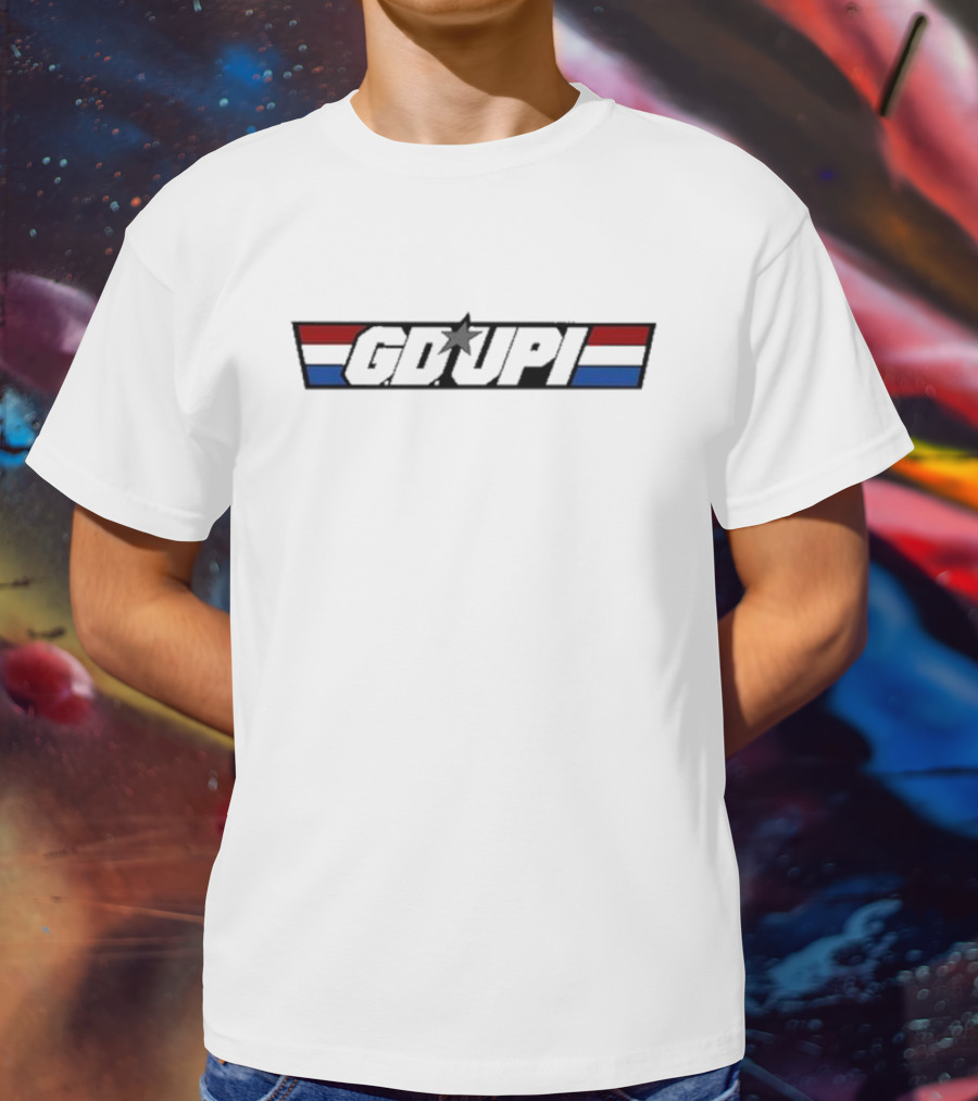Dingdong Gdupi GDUPI Star Red Blue Stripes T-Shirt