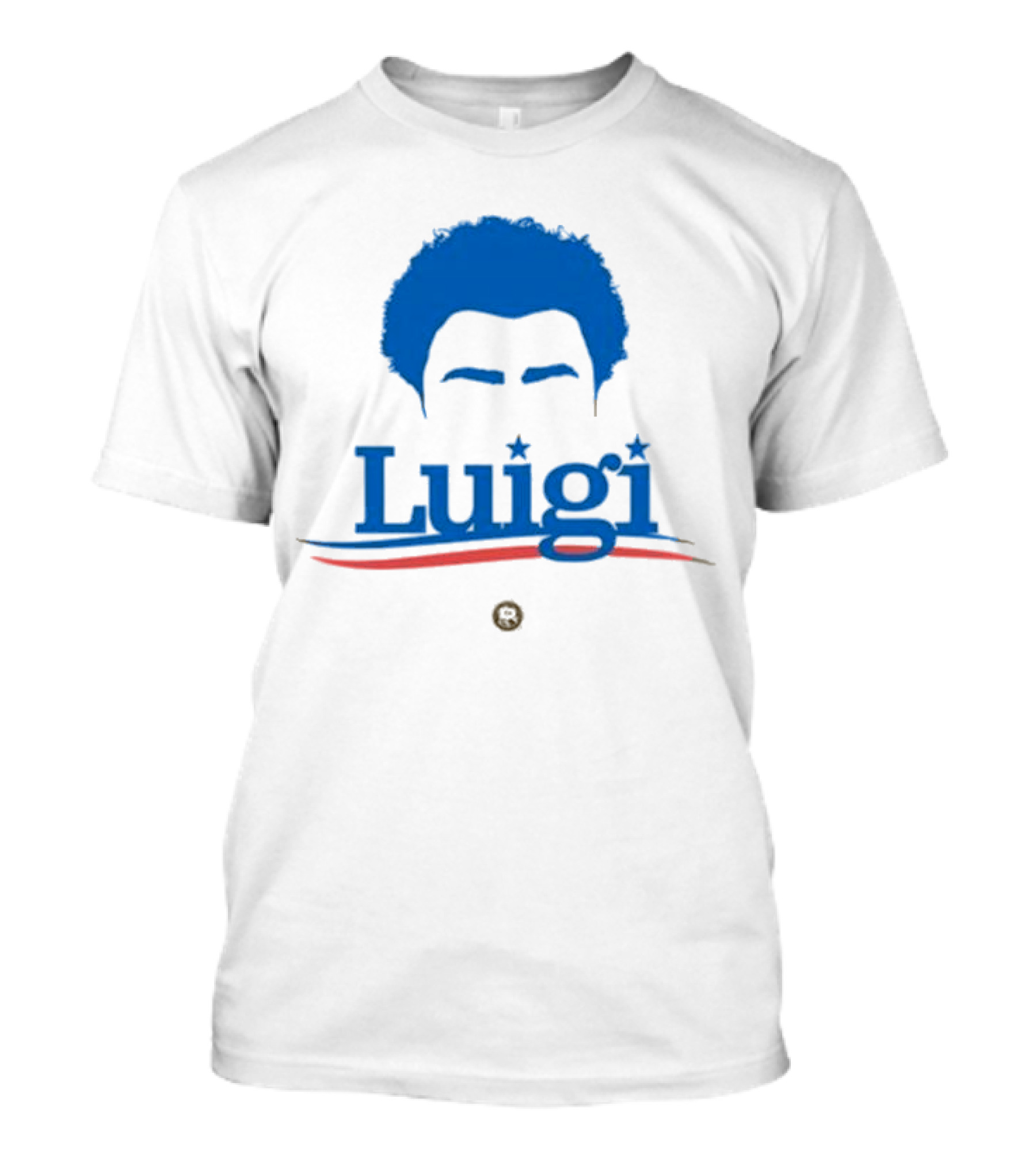 Luigi Meme Industrial Complex Blue Hair Mustache T-Shirt