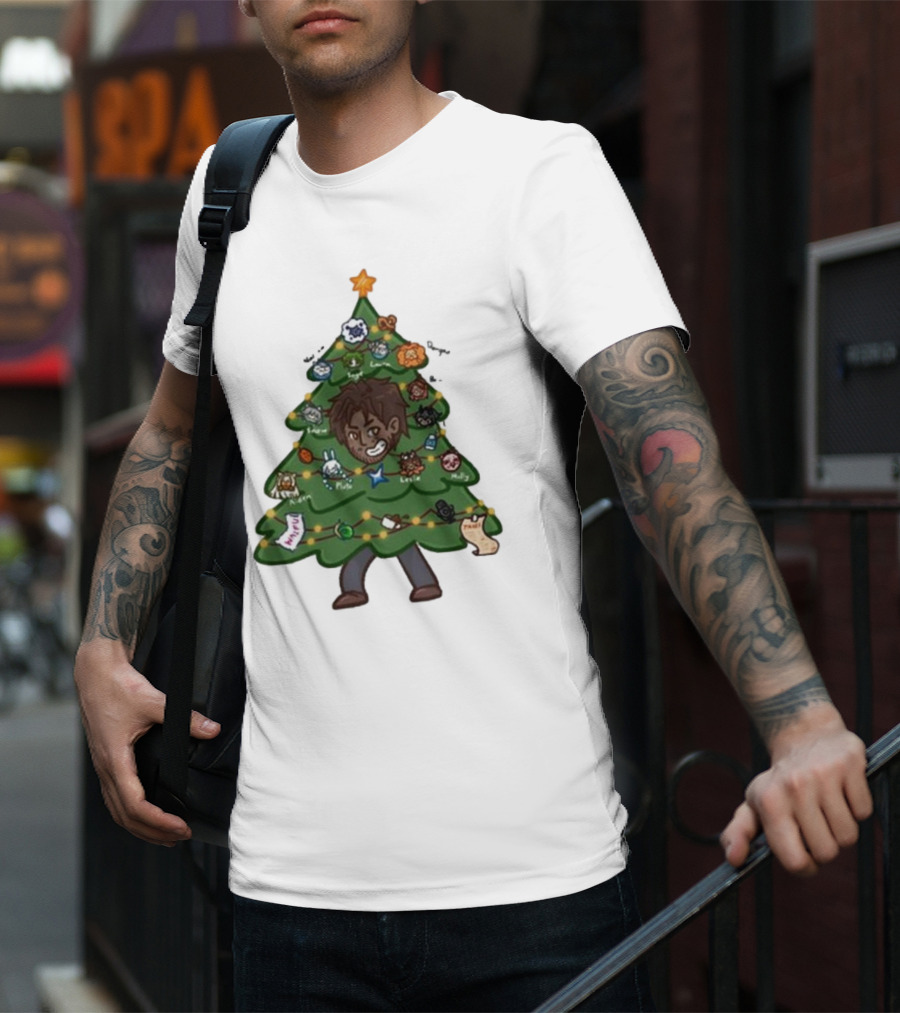 The Great Christmas Tree With Utc Audio Icons And Character Ornaments T-Shirt