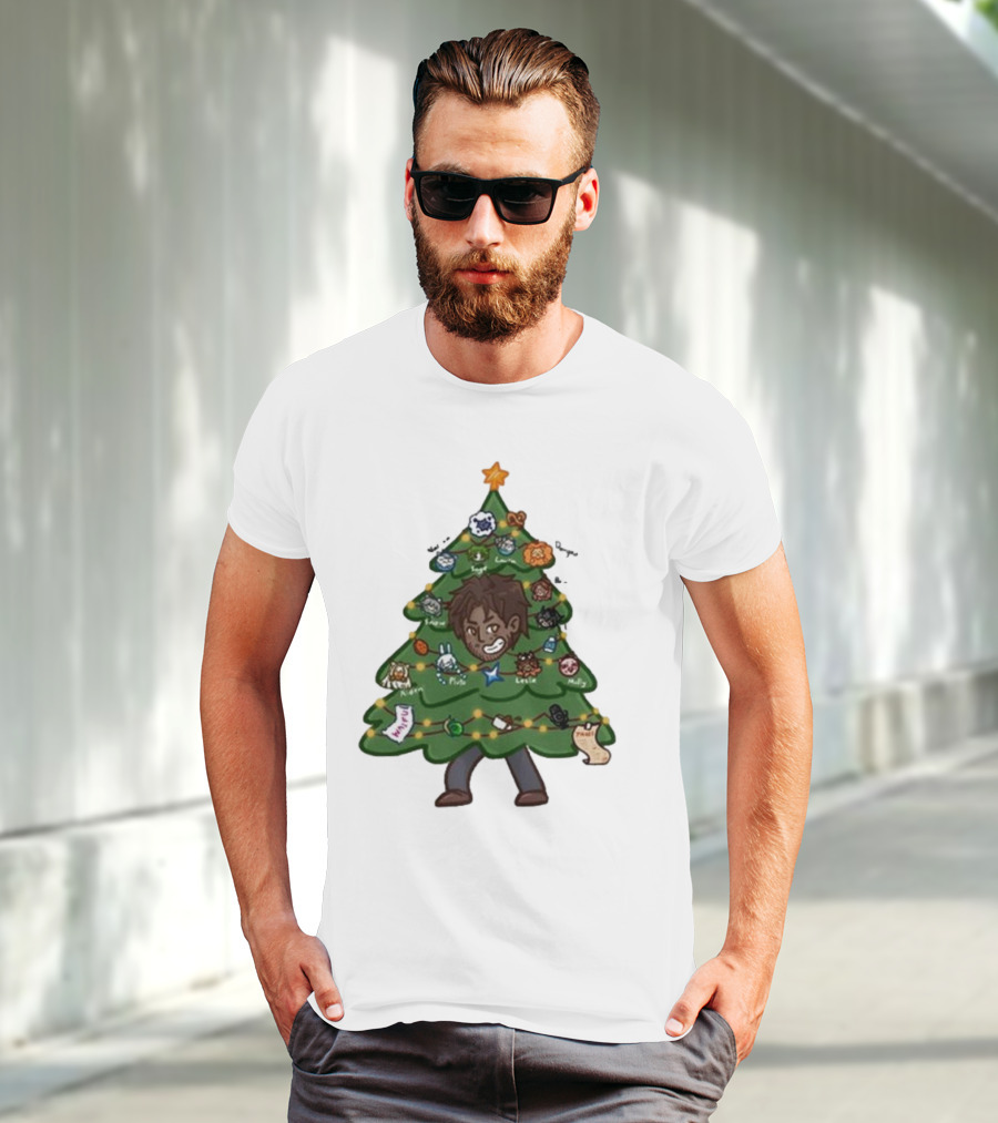 The Great Christmas Tree With Utc Audio Icons And Character Ornaments T-Shirt