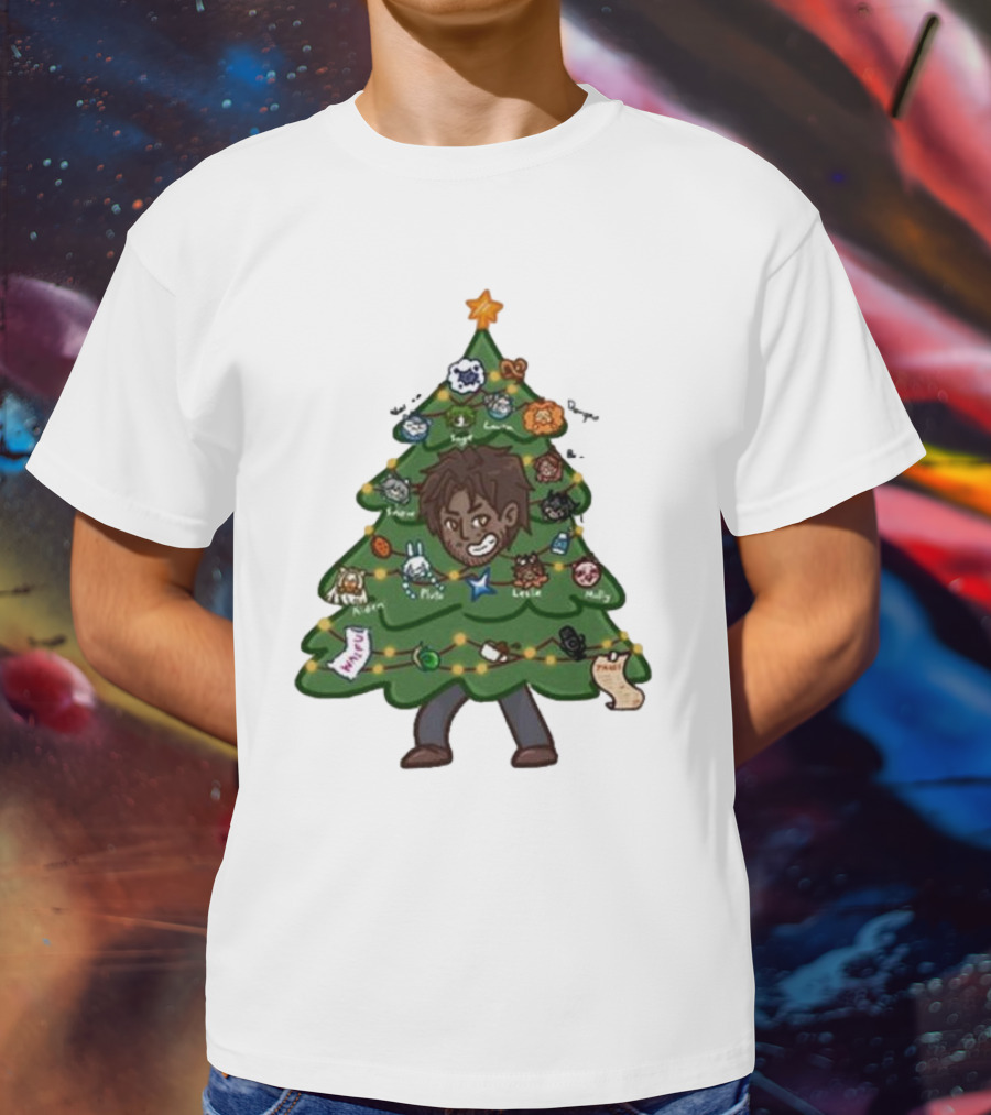 The Great Christmas Tree With Utc Audio Icons And Character Ornaments T-Shirt