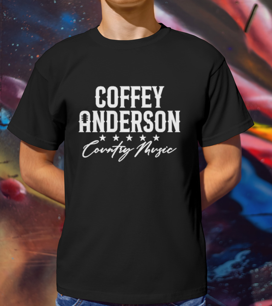 COFFEY ANDERSON Country Music Five Stars T-Shirt