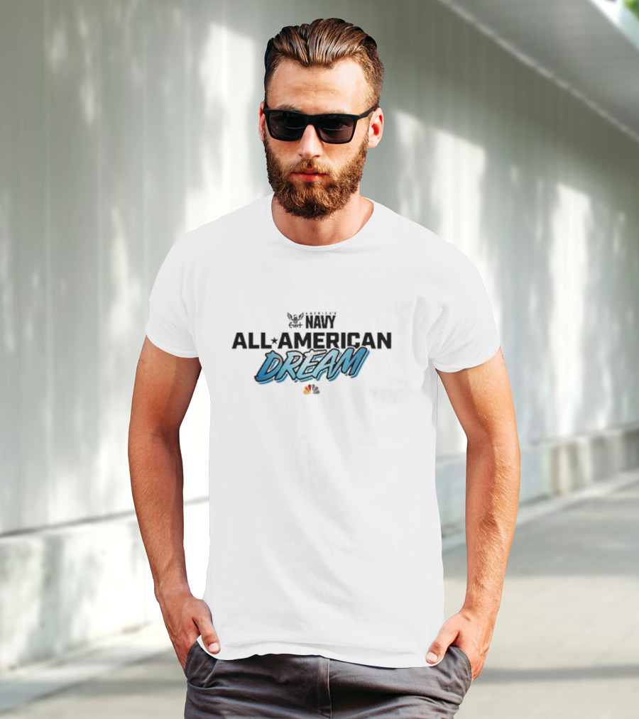 NBC Sports All American Dream Navy Football T-Shirt