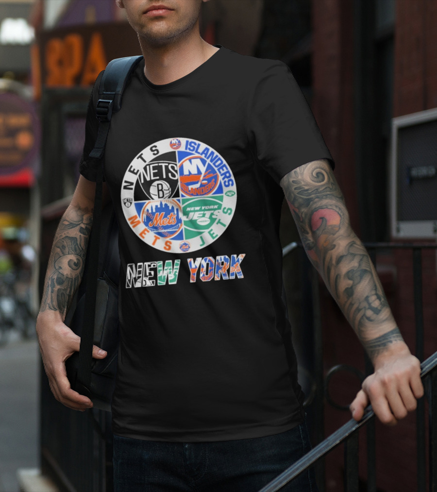 Nets Mets Jets Islanders New York Sports T-Shirt
