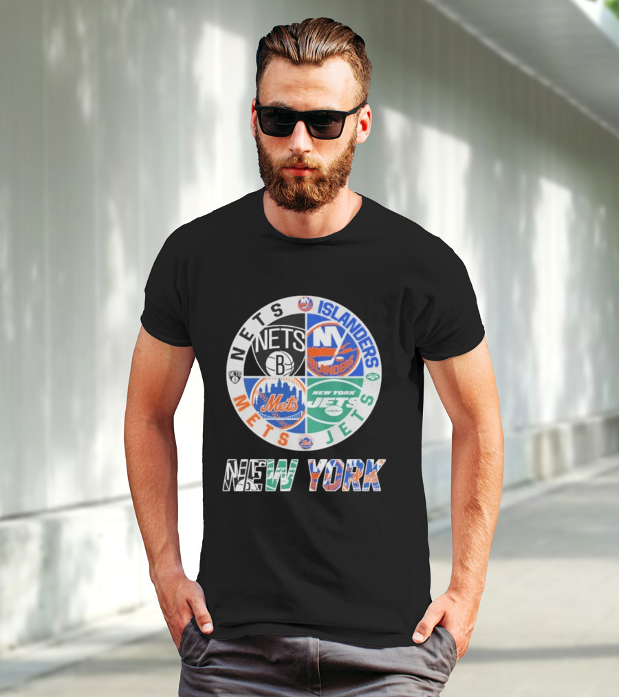 Nets Mets Jets Islanders New York Sports T-Shirt