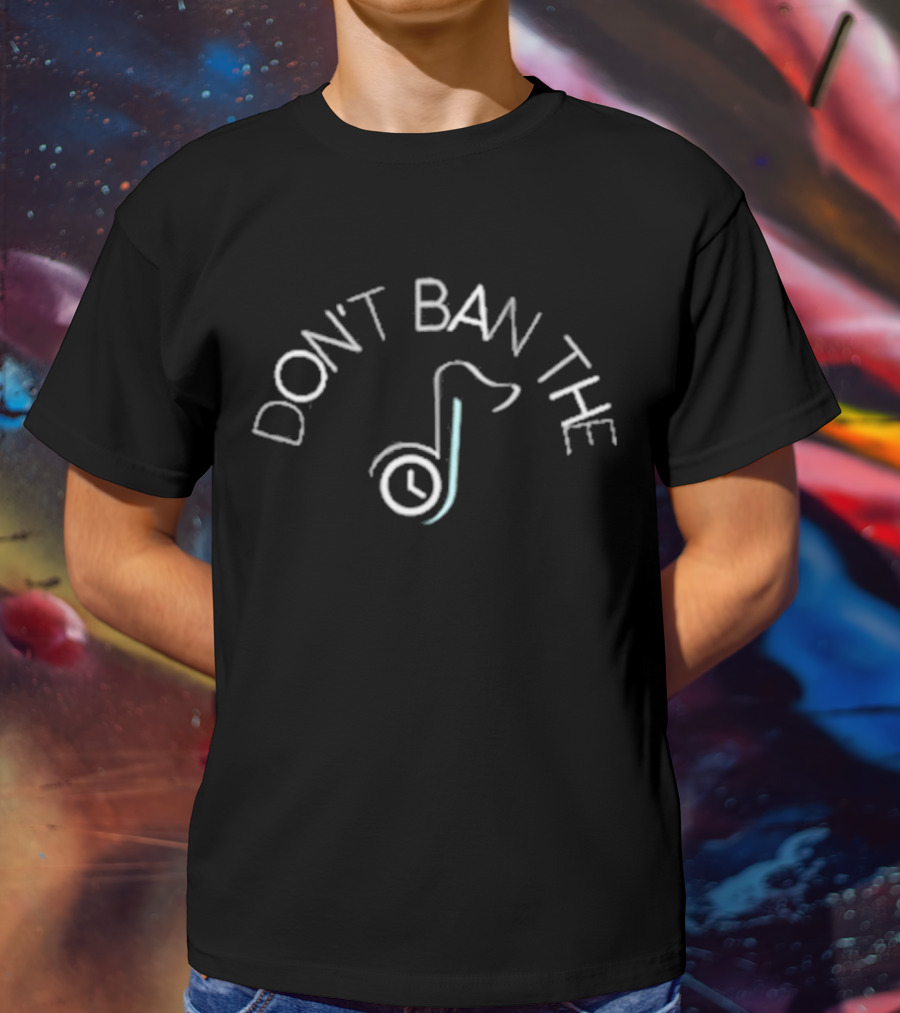 DON'T BAN THE TIKTOK CLOCK LOGO 2025 T-Shirt