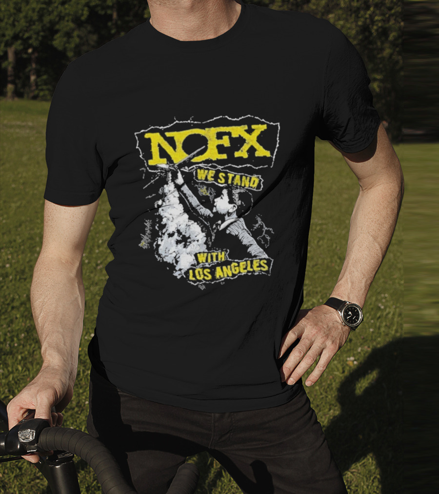 NOFX We Stand With Los Angeles Fire Relief Sebas Theriault T-Shirt