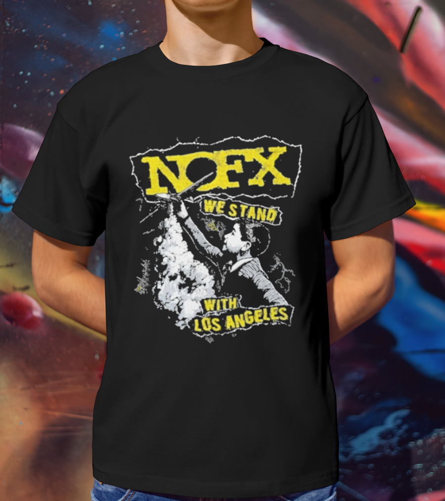NOFX We Stand With Los Angeles Fire Relief Sebas Theriault T-Shirt