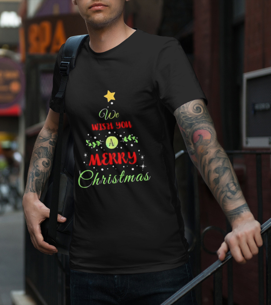 We Wish You A Merry Christmas Tree T-Shirt