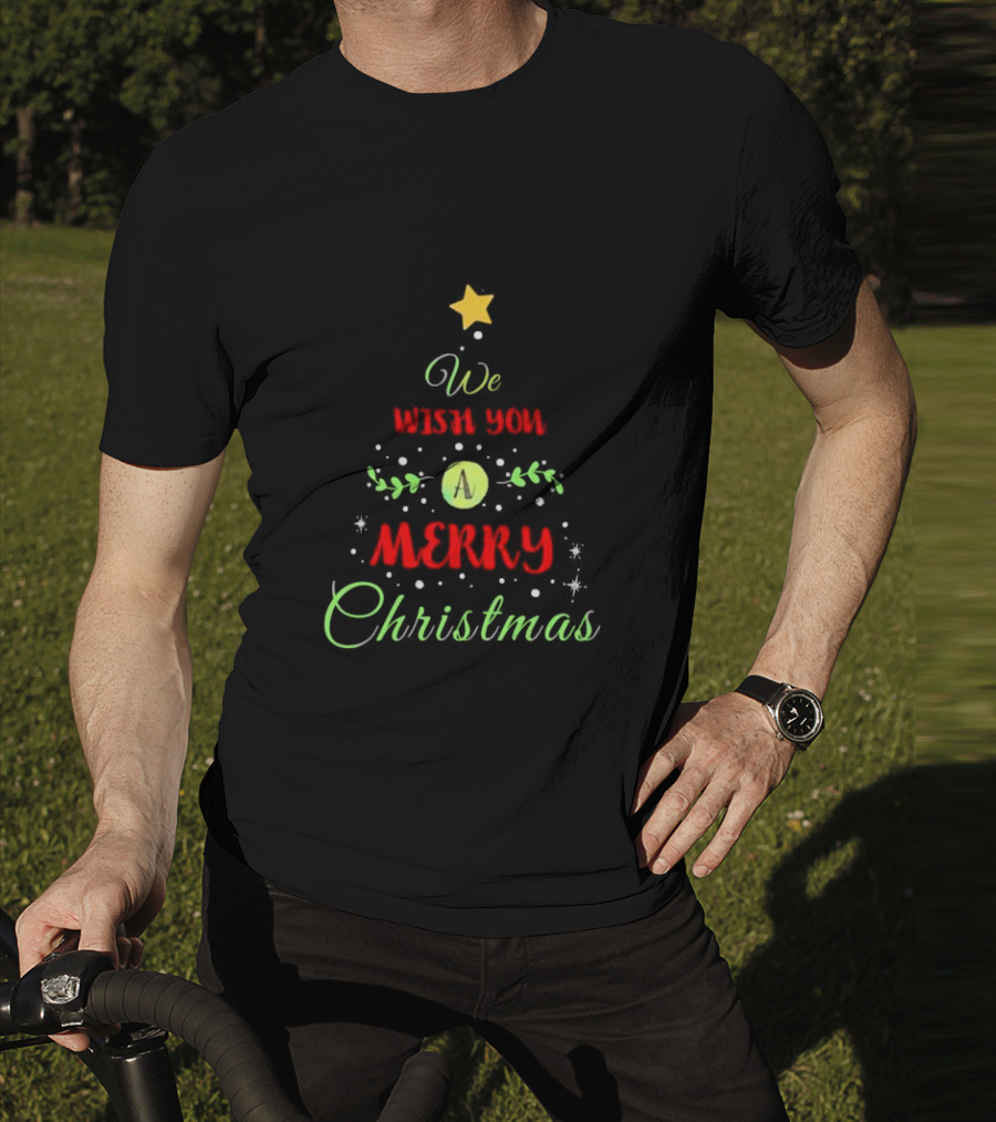We Wish You A Merry Christmas Tree T-Shirt
