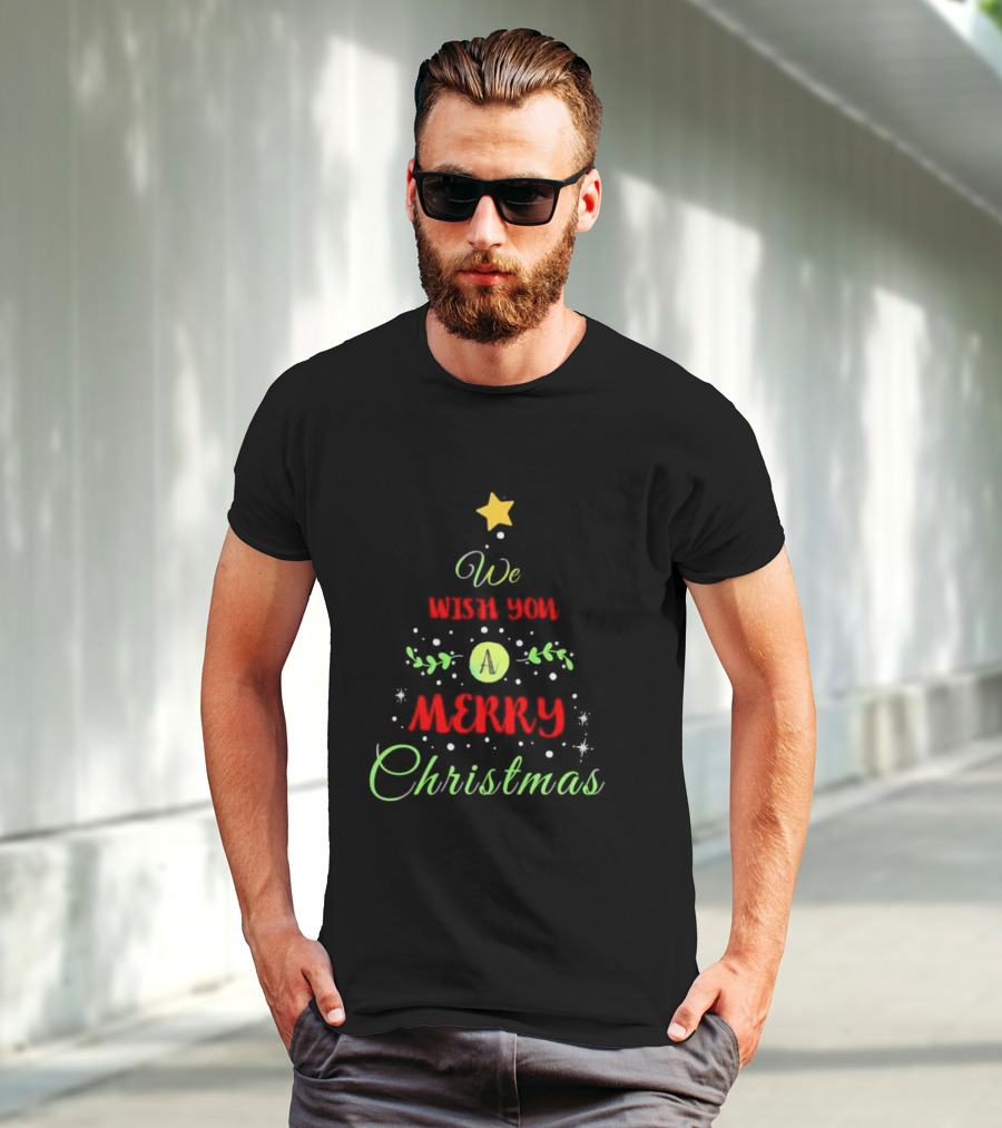 We Wish You A Merry Christmas Tree T-Shirt