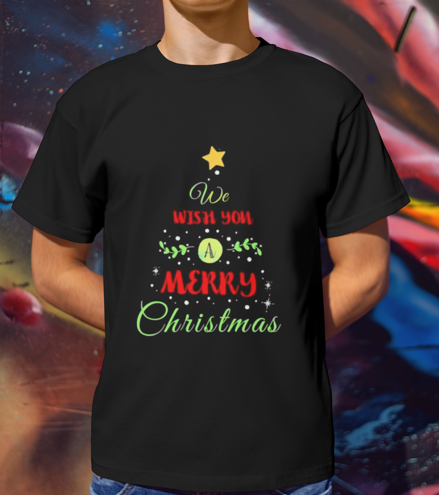 We Wish You A Merry Christmas Tree T-Shirt