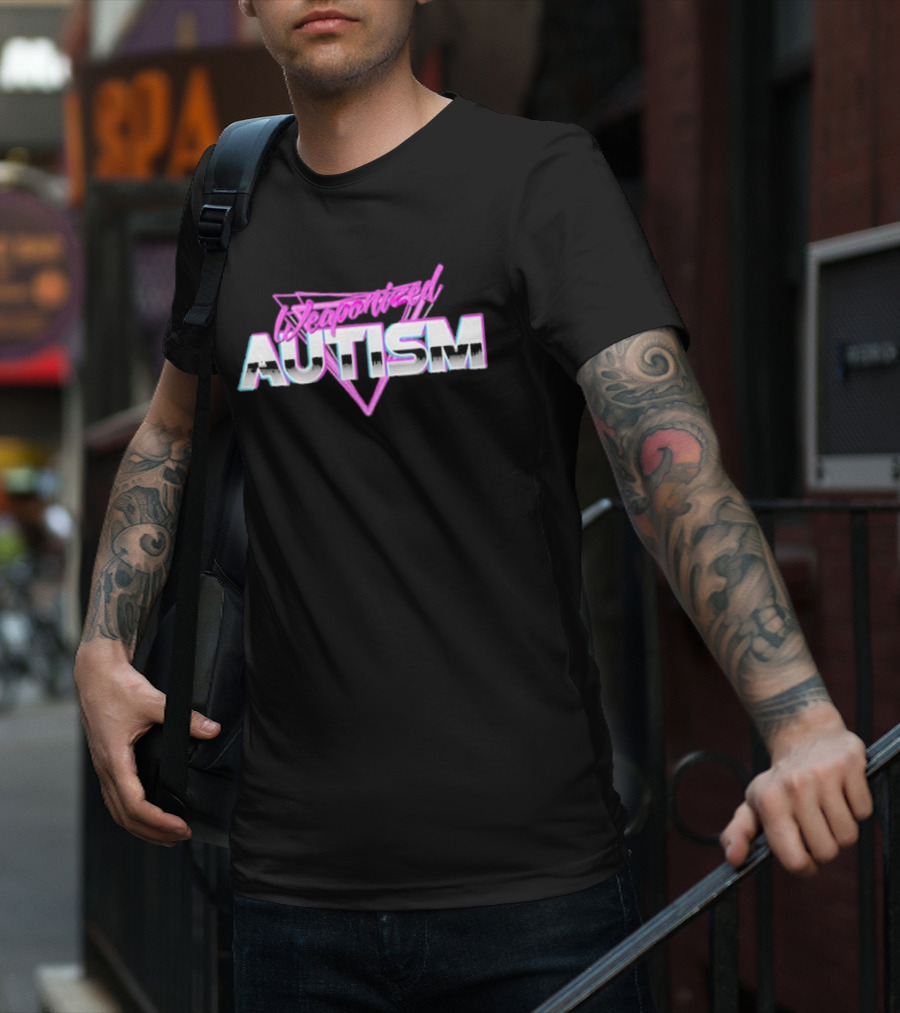 Weaponized Autism 80s Aesthetic Retro Cyberpunk T-Shirt