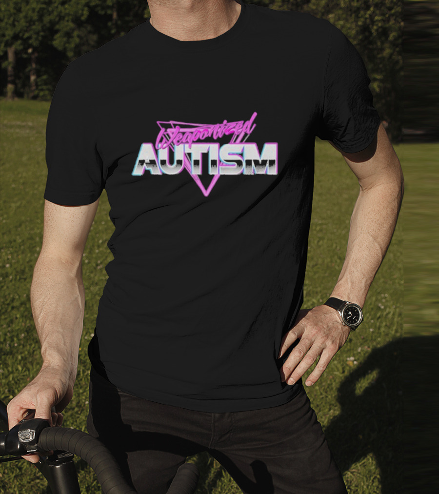 Weaponized Autism 80s Aesthetic Retro Cyberpunk T-Shirt