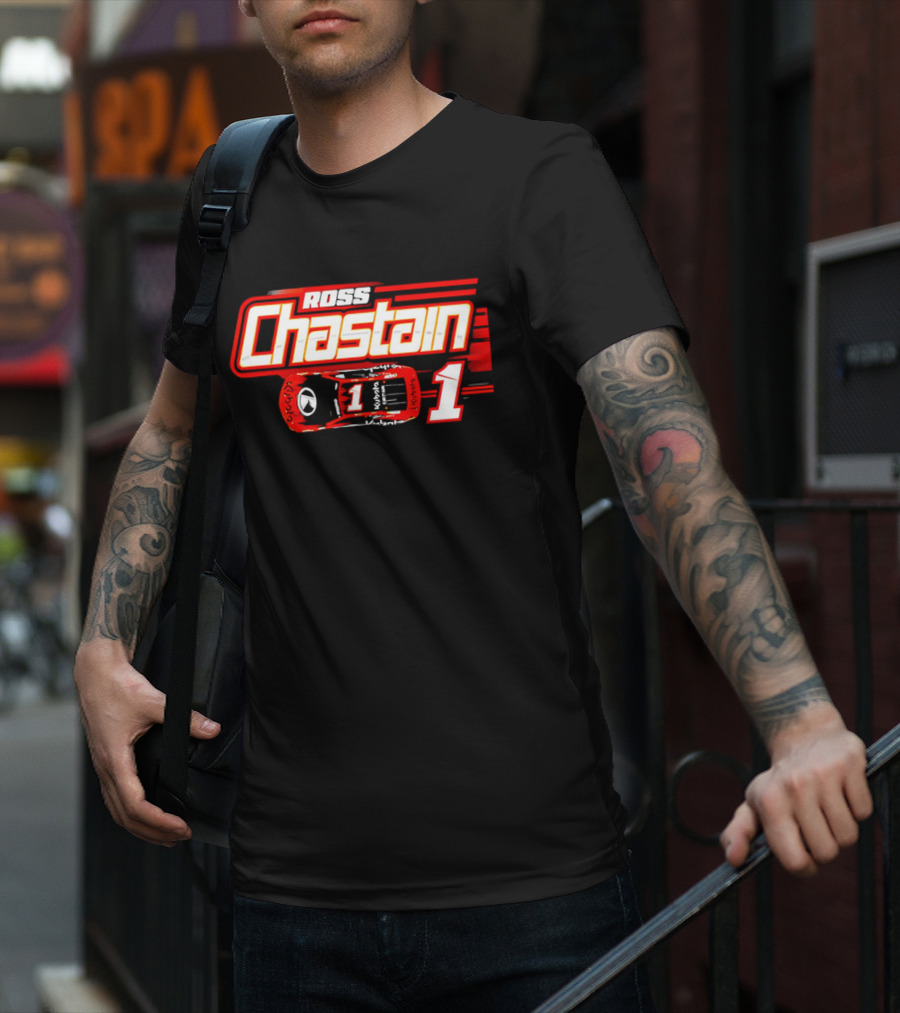 Ross Chastain 1 Racing Car Number One T-Shirt