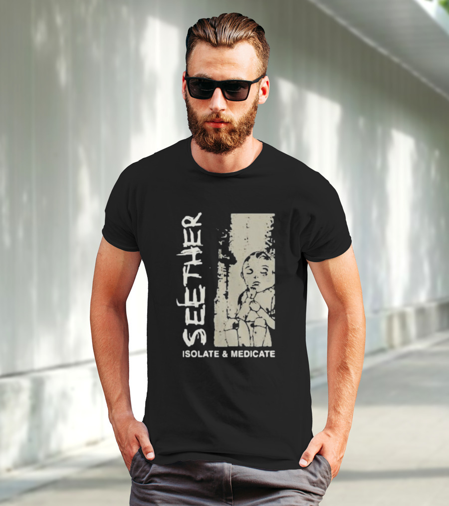 Seether Isolate And Medicate Grunge Child Sketch T-Shirt
