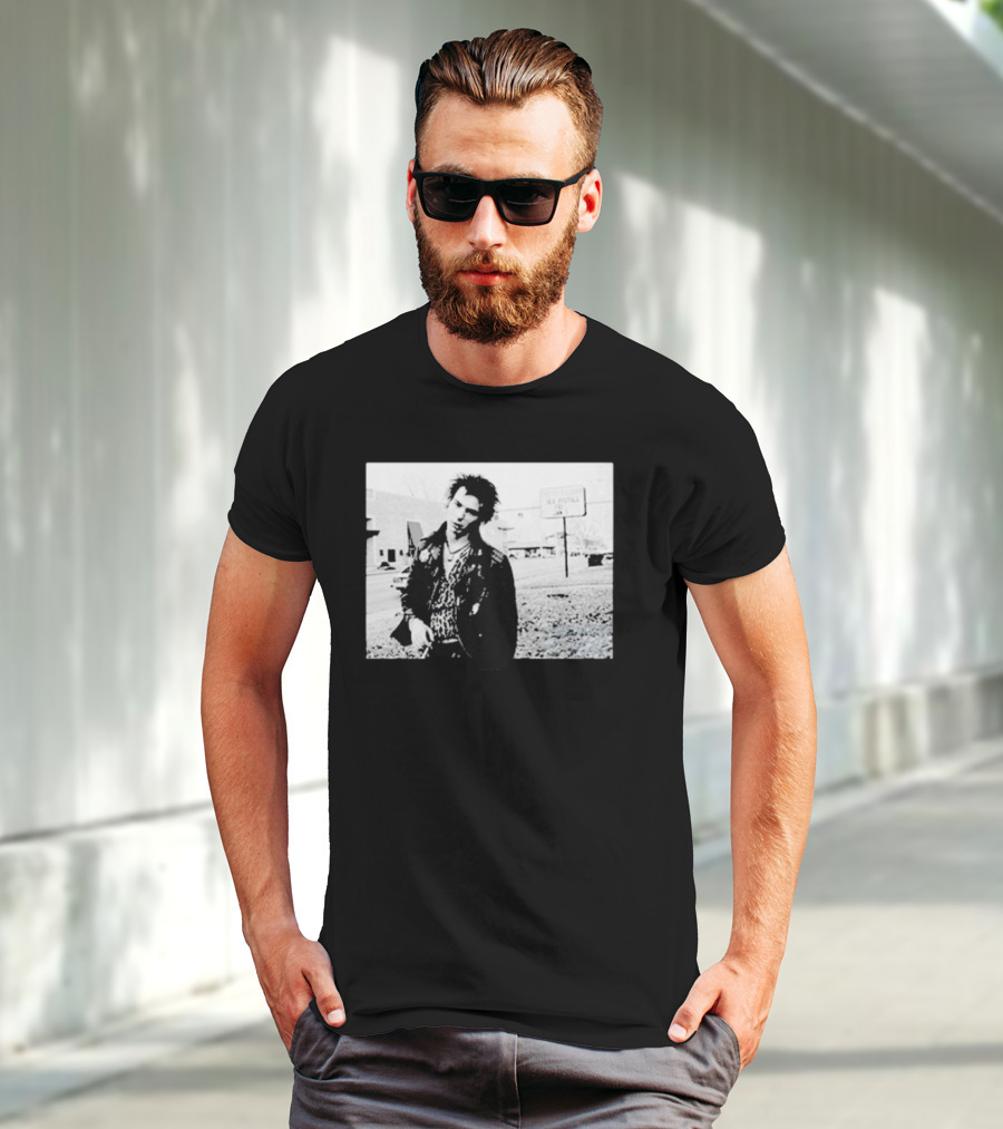 Sex Pistols Babylon Sid Vicious Street Scene Retro Punk Style T-Shirt