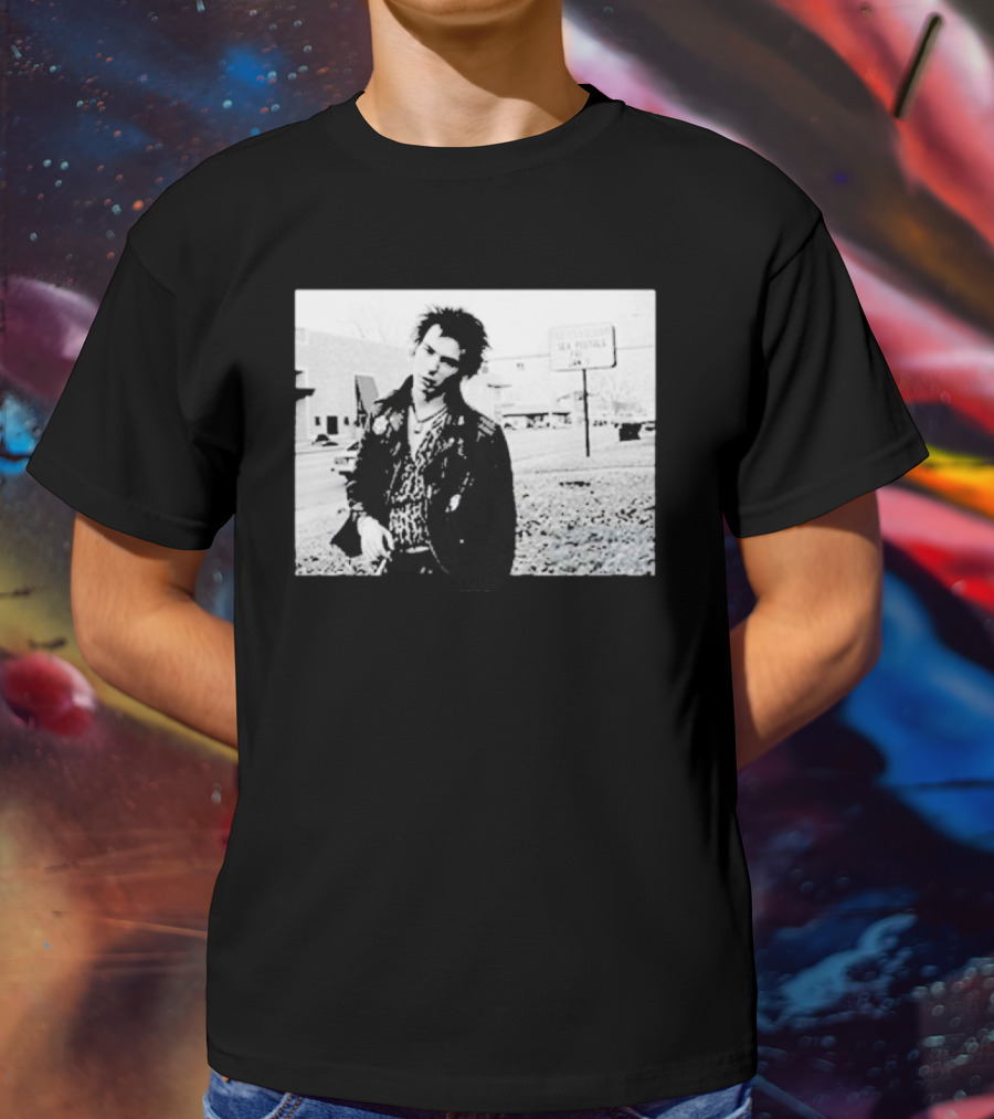 Sex Pistols Babylon Sid Vicious Street Scene Retro Punk Style T-Shirt