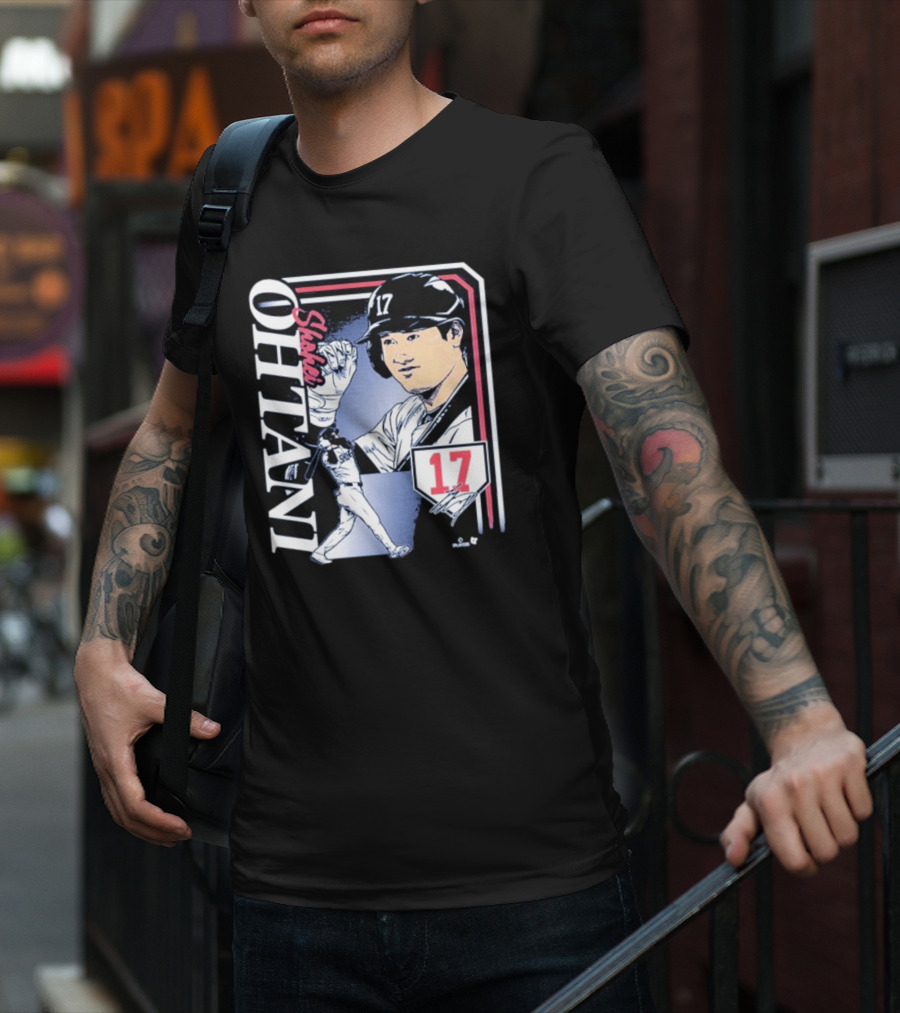 Shohei Ohtani #17 Signature Collage Los Angeles Dodgers T-Shirt