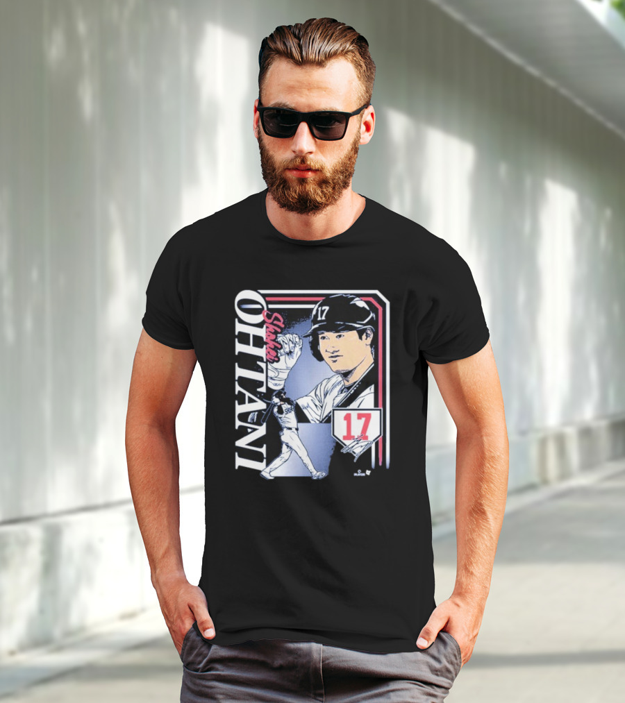 Shohei Ohtani #17 Signature Collage Los Angeles Dodgers T-Shirt