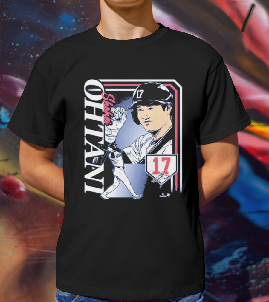 Shohei Ohtani #17 Signature Collage Los Angeles Dodgers T-Shirt