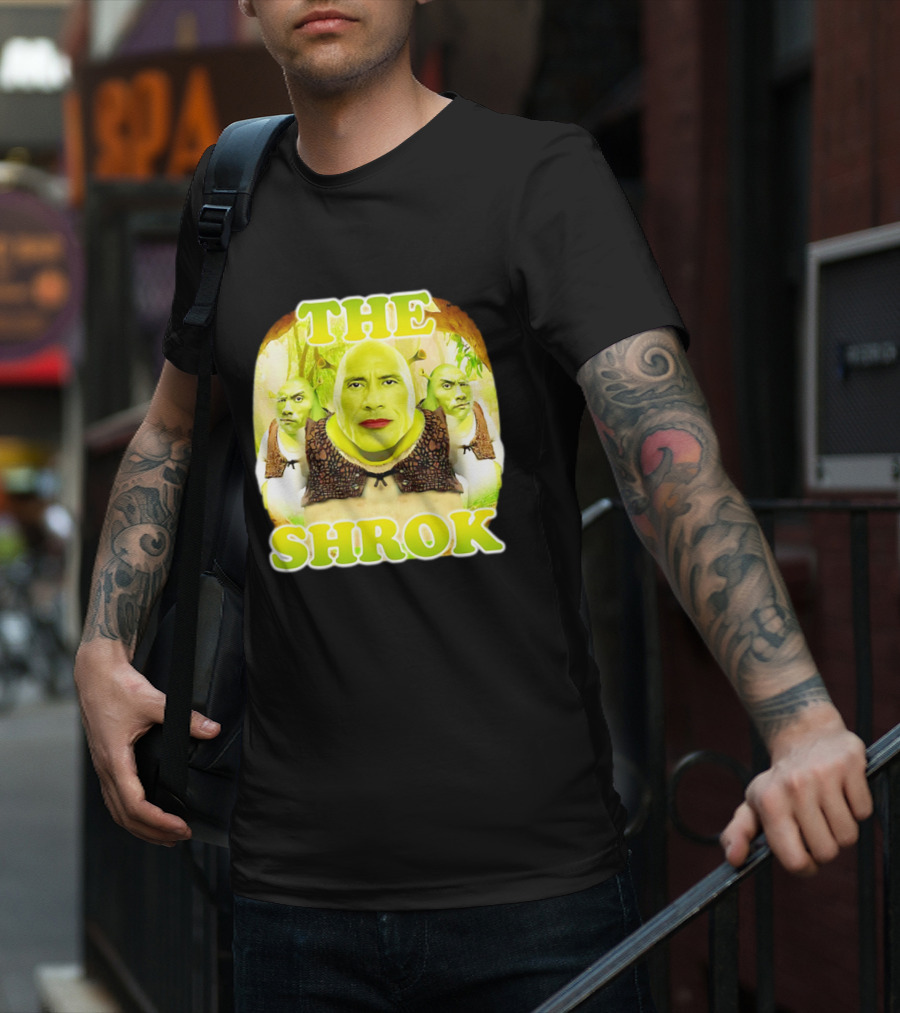 THE SHROK Shrek Parody Featuring Iconic Imagery T-Shirt