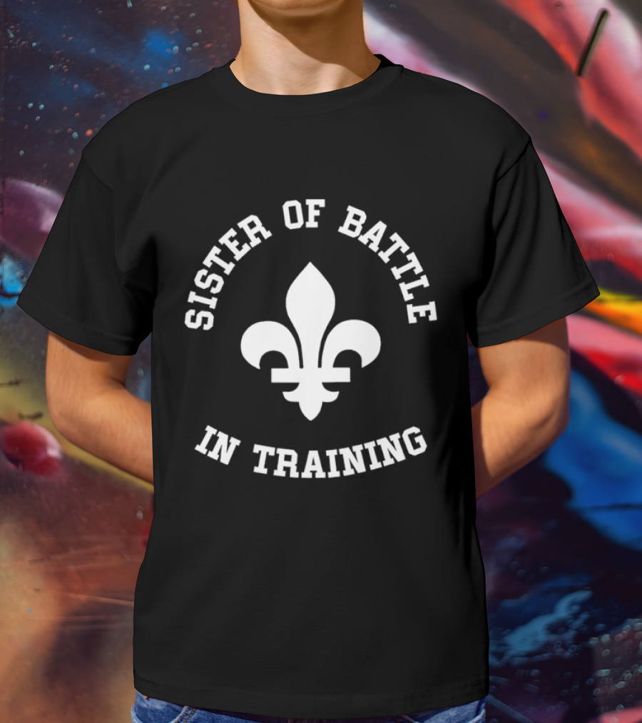 Sister Of Battle In Training Fleur-de-Lis Emblem T-Shirt