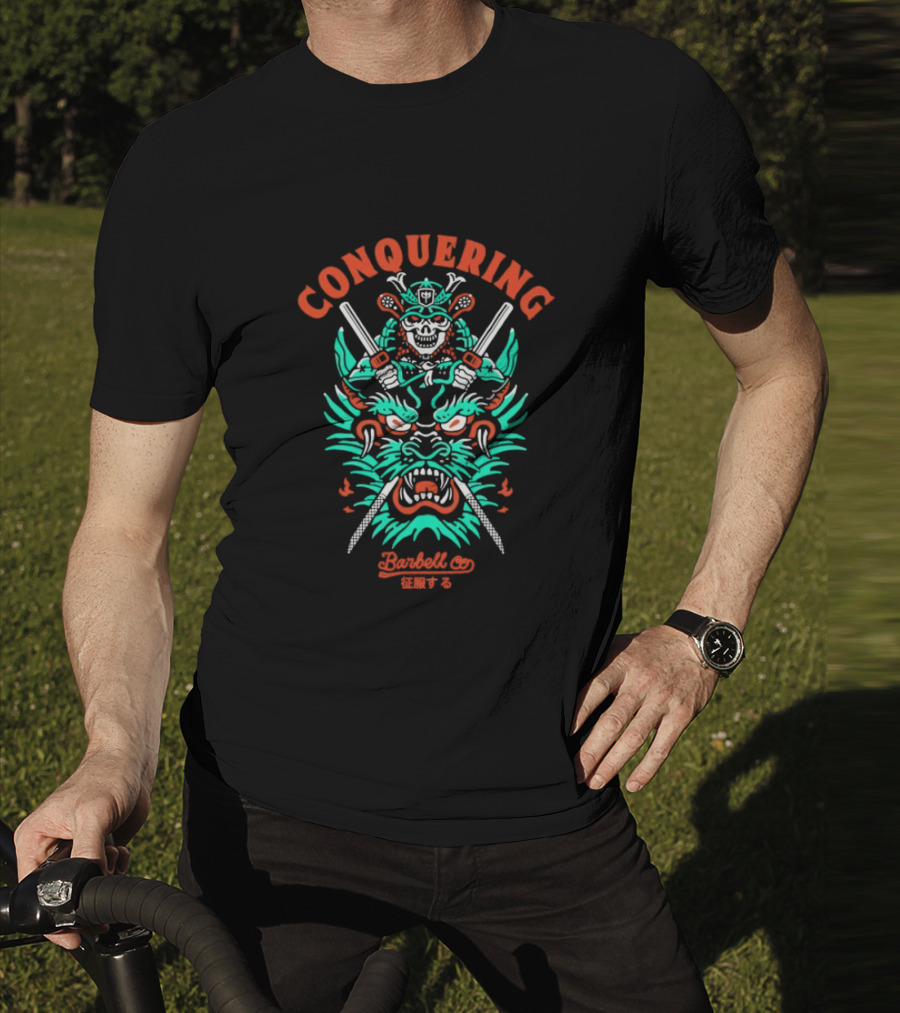 Conquering Barbell Co Mighty Dragon Warrior T-Shirt