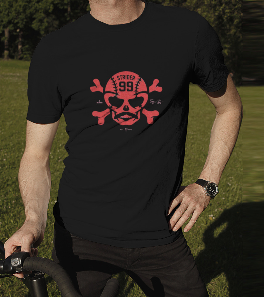 Spencer Strider 99 Skull Crossbones Atlanta Braves T-Shirt