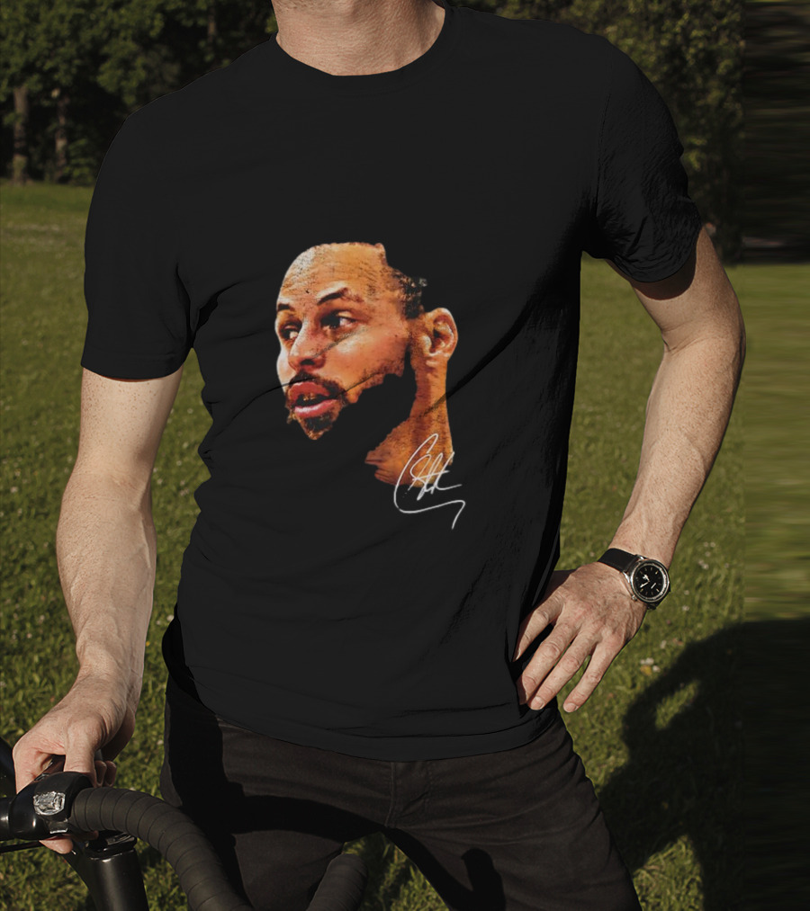 Stephen Curry NBA Big Face Signature T-Shirt