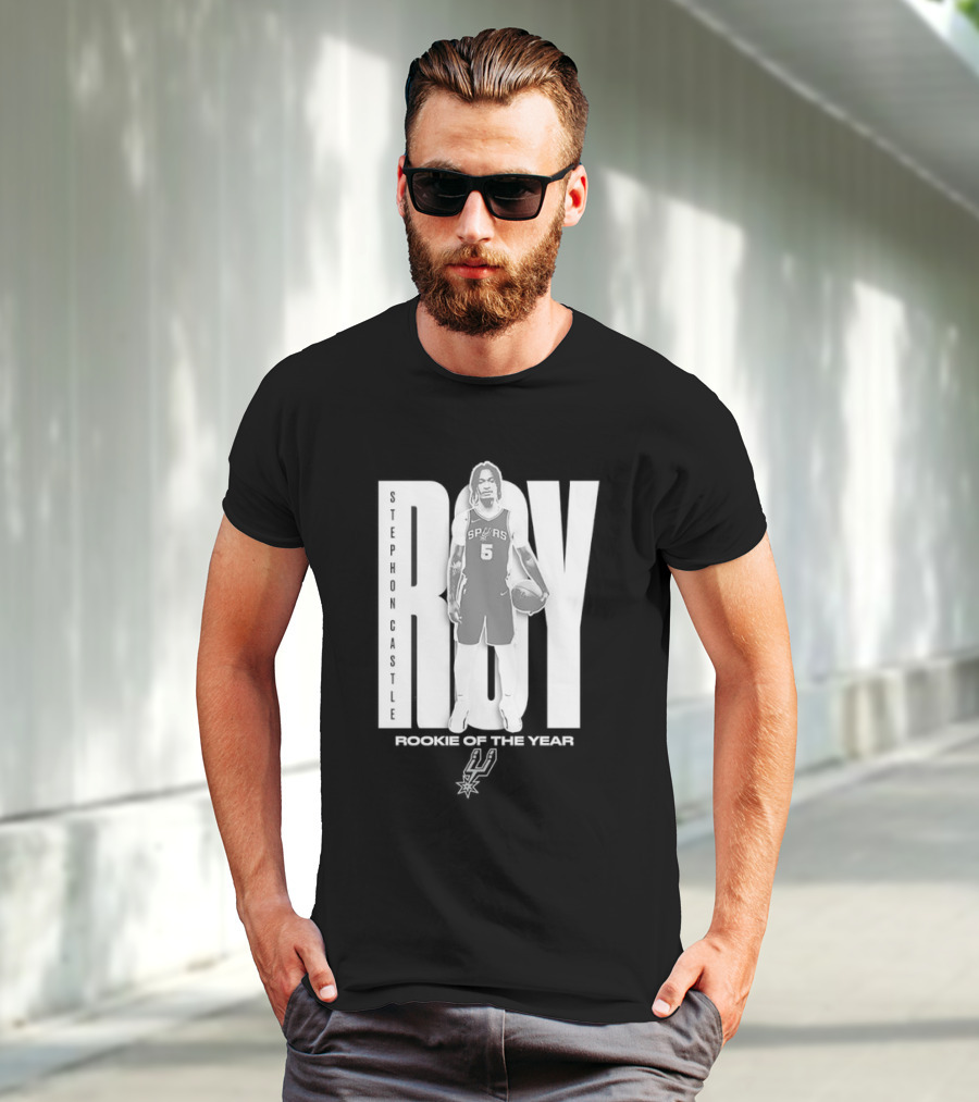 Stephon Castle San Antonio Spurs 2025 ROTY Prediction NBA Rookie Of The Year T-Shirt