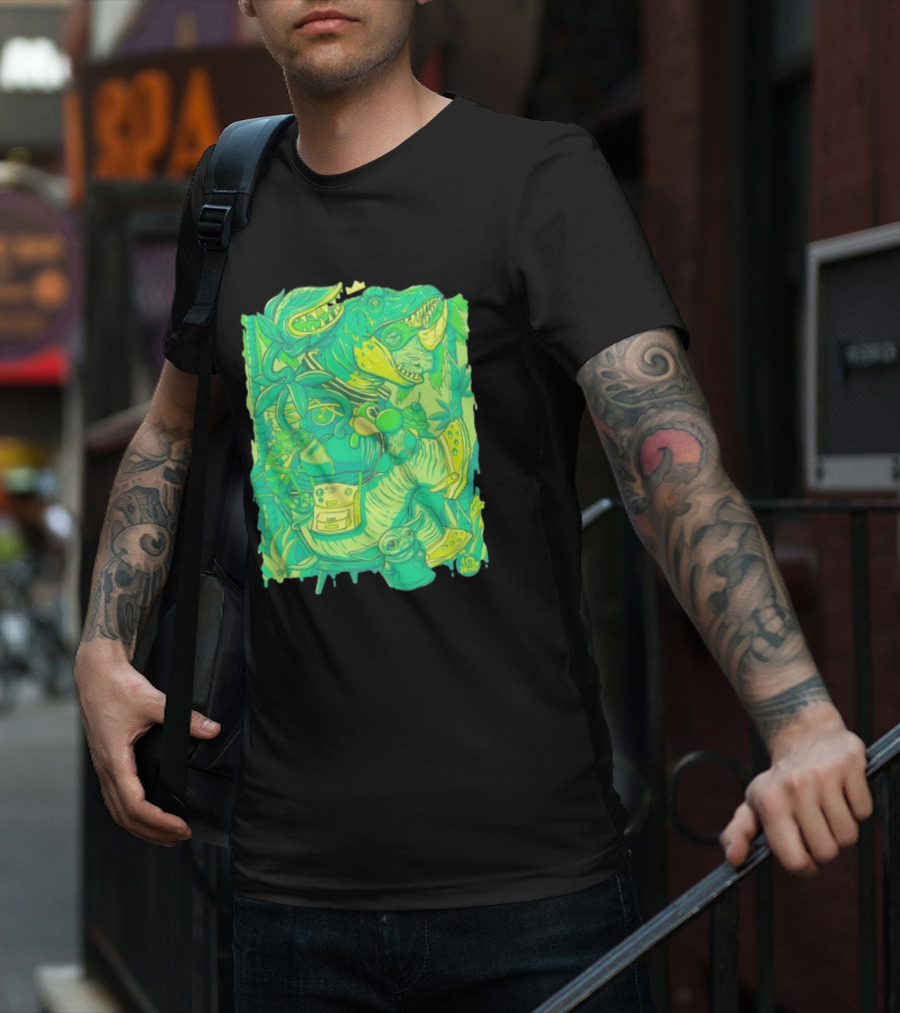 Ten Hundred Green Rhino 10 Hun Adventure T-Shirt